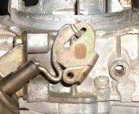 Choke flap eyelet, V-8